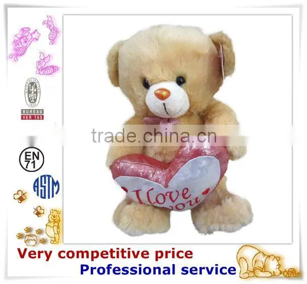 OEM Stuffed Toy,Custom Plush Toys, teddy bear with love heart