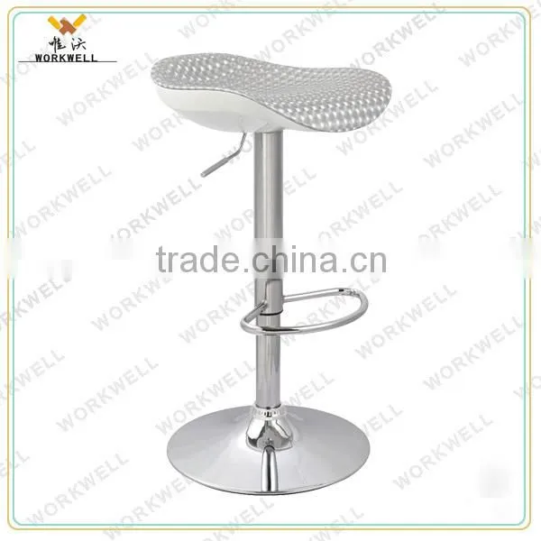cheap design ABS metal high swivel bar lounge chairs