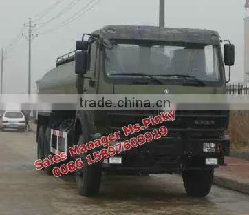 Baotou Beiben Petrol Tanker Truck 20000Liters Fuel Tank Vehicle For Sales