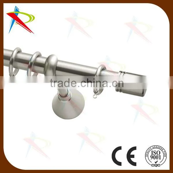 Decorative window hardware metal satin end cap and curtain rods