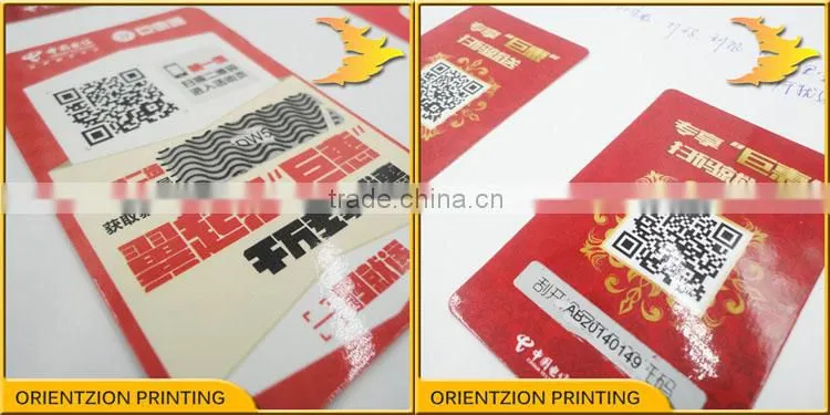 Custom Lottery Tickets, QR Code Printing