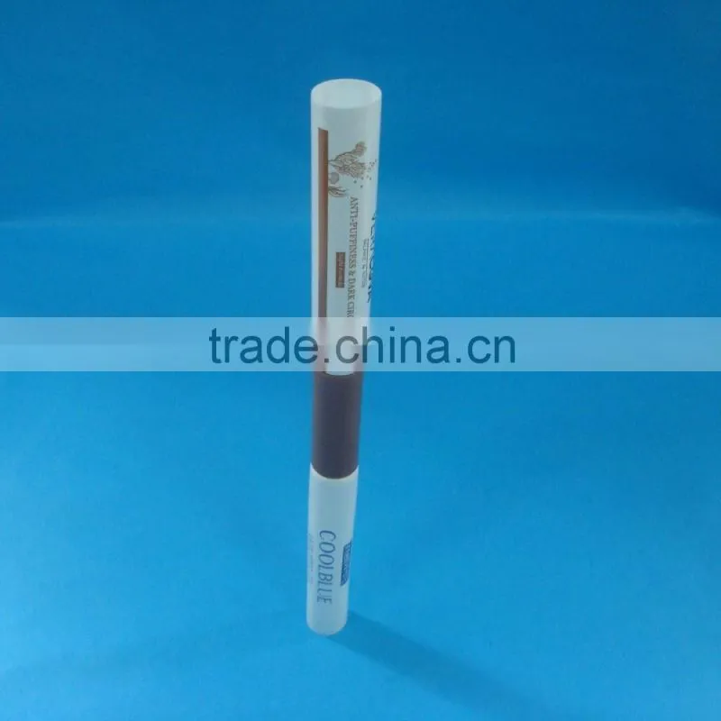 double PE tube for lip gloss and gel,two in one PE tube