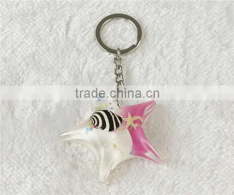 Real bug flower sea horse scorpion wholesale key chain rope