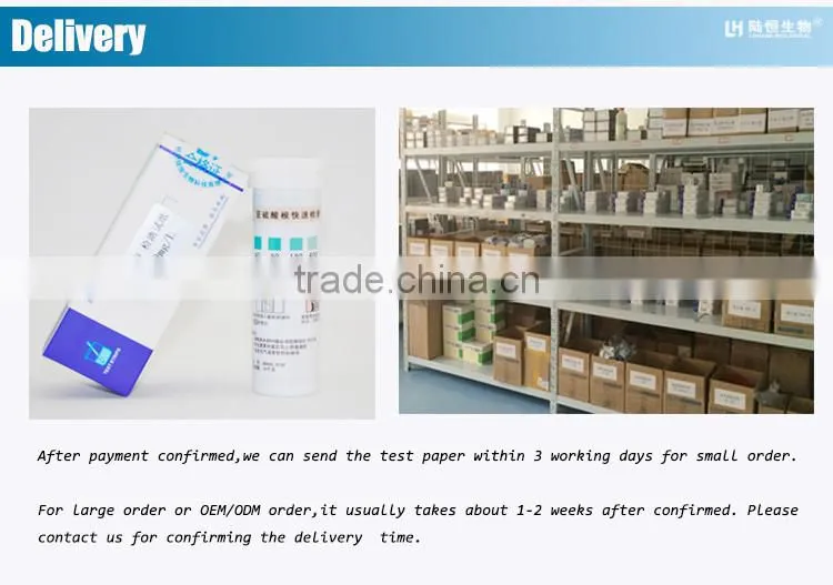 laboratory used sulfur dioxide test paper