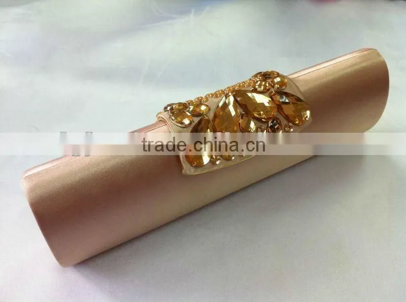 wholesale price custom Satin clutch purse
