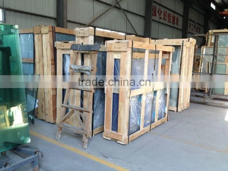 Guangzhou Supply GLASS ,5mm Natural green tempred galss ,curved glass