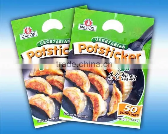 2013 hot sale!!! frozen dumplings food packaging bag with vivd picture