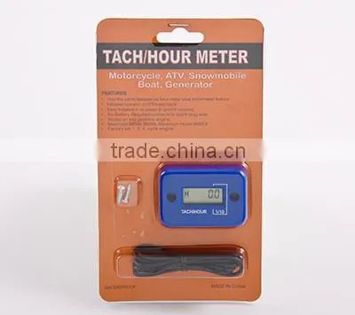 Digital Inductive Waterproof Tachometer Hour Meter Used For Gasoline Engine 2/4 Stroke