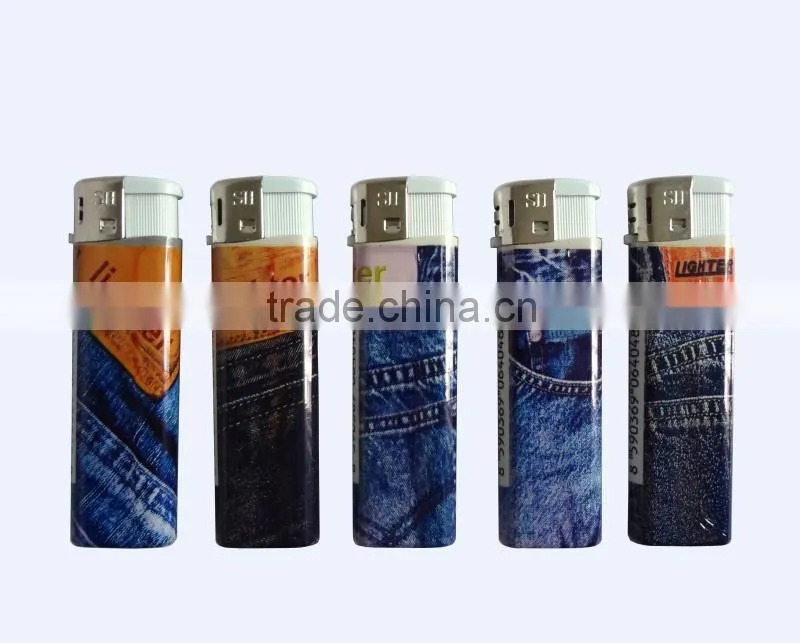 wholesale cheap price wrap pvc picture plastic disposable electronic fire cigar lighter