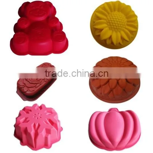 Cake making decorating silicone tools mini bear shape silicone cake mold