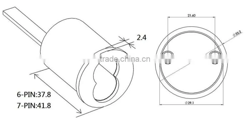 Standard Interchangeable Core Rim Cylinder Housing