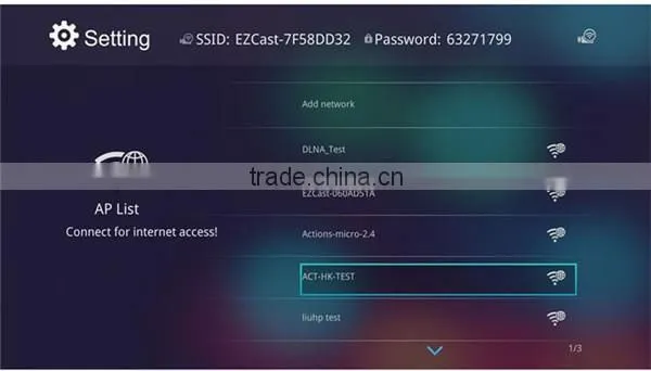 Vensmile V52A miracast wi-fi EZMirror DLNA Airplay android tv ezcast dongle kodi magic tv stick