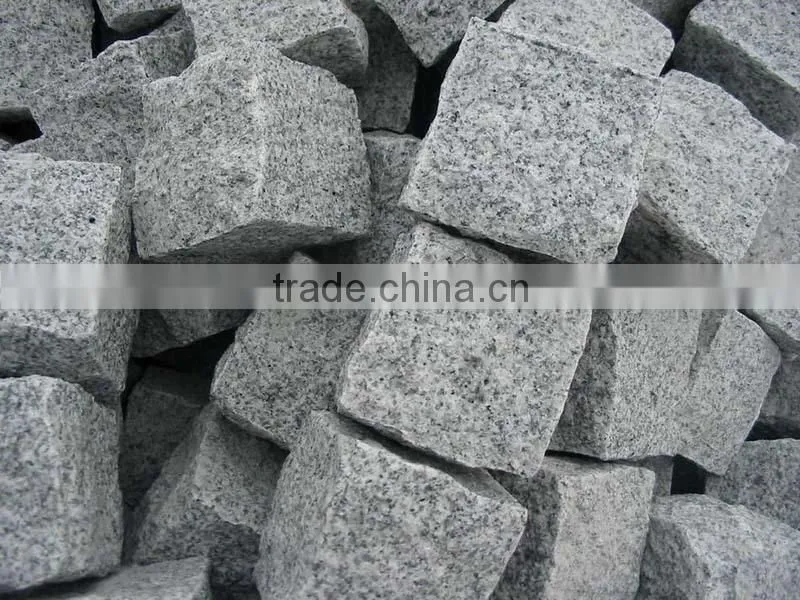 Tumbled Cheap Grey Granite Cubes Paving Stones for Sale