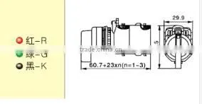 WL128D-11XB2 momentary led 12 volt push button switch