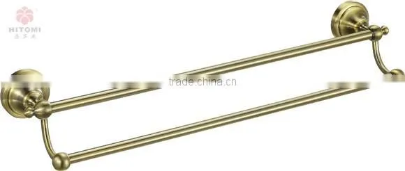Stainless steel bronze double towel bar/ towel bar /shower rod /bathroom accessories