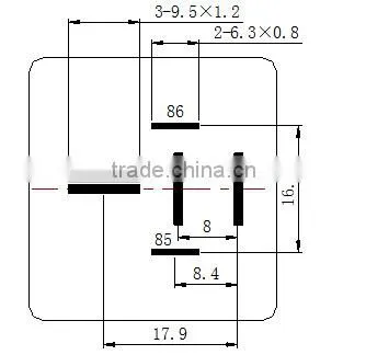 Automotive Relays heavy relay 12V 24V 100A 4 pin 5 pin WM648