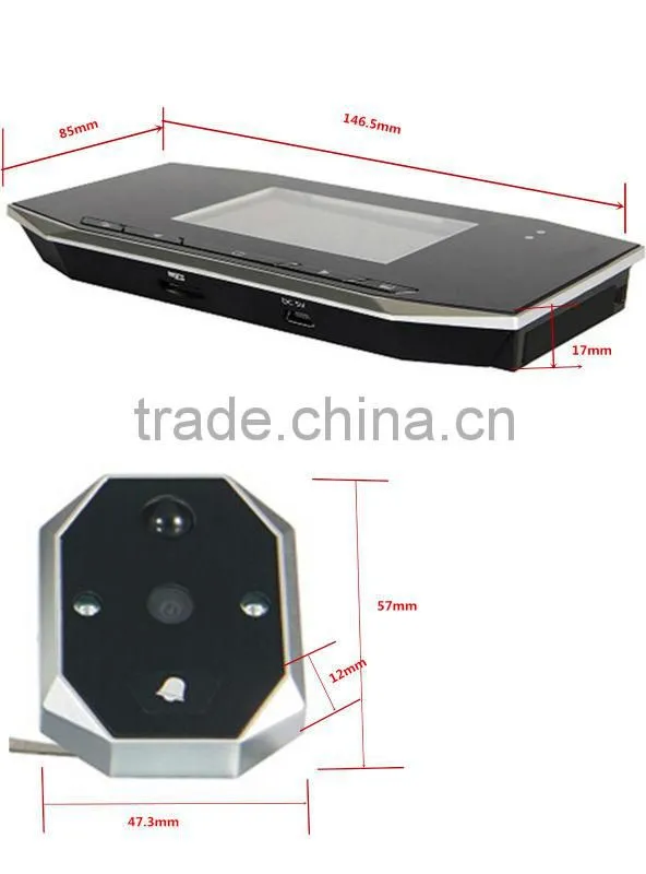 3.5" infrared digital door peephole viewer