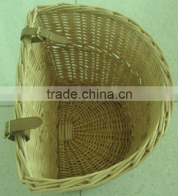 different color wicker bicycle front basket pruduct for sale