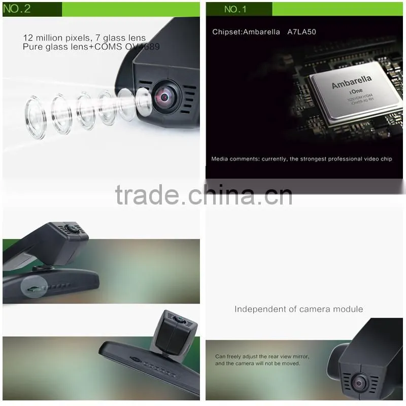 2015 new hot car dvr with speed camera GPS detector gps tracker g-sensor ADAS 1296p