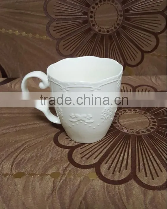 custom embossed mug, mug white for sublimation,coffee mug porcelain