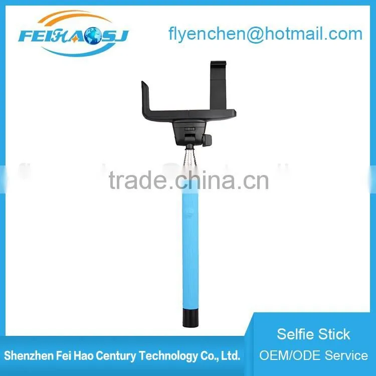 2016 wholesale monopod selfie mobile phone monopod wireless bluetooth selfie stick for phone