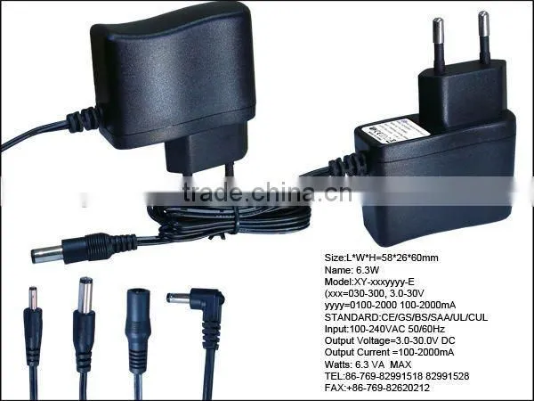 NEW stype plug in power supply with CE/GS approval