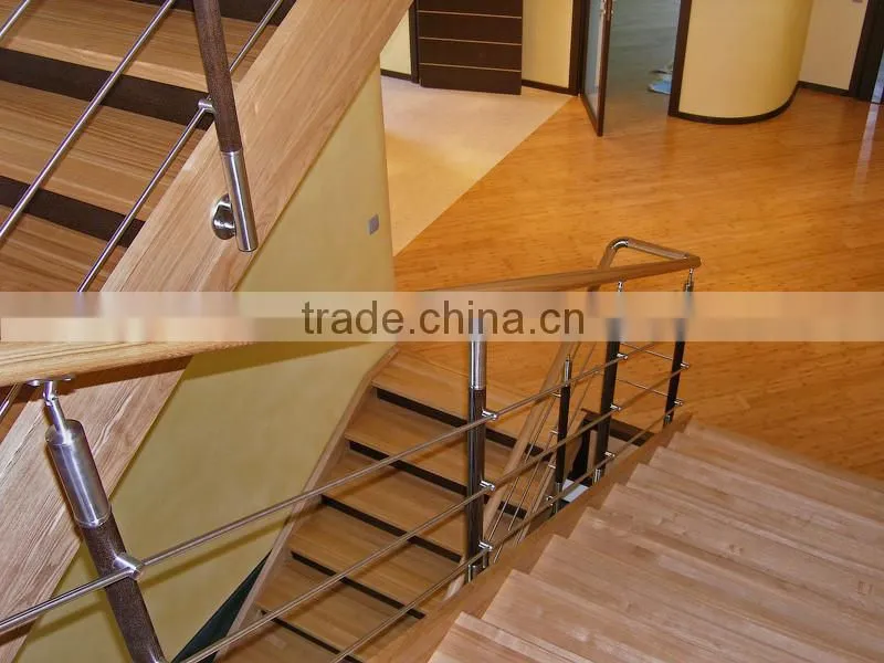 RP-280 AISI304/316 mirror/satin stainless steel glass railing post for pipe handrail/staircase/balcony/glass panel/escalator