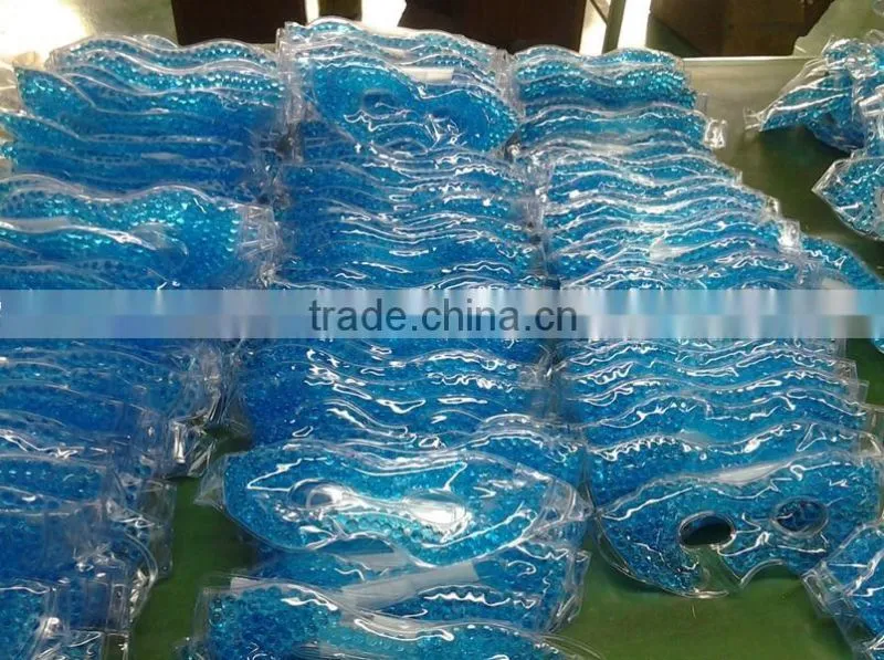 Ice Beads Cooling Gel Face Mask / Gel Beads Hot Cold Massage Face Mask