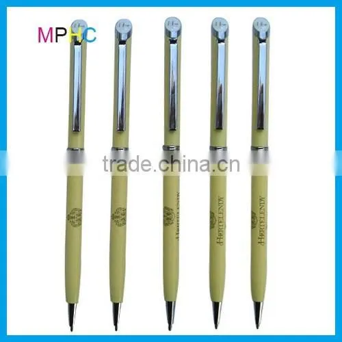 Promotional Thin Metal Cross Ballpoint Pens in twist action