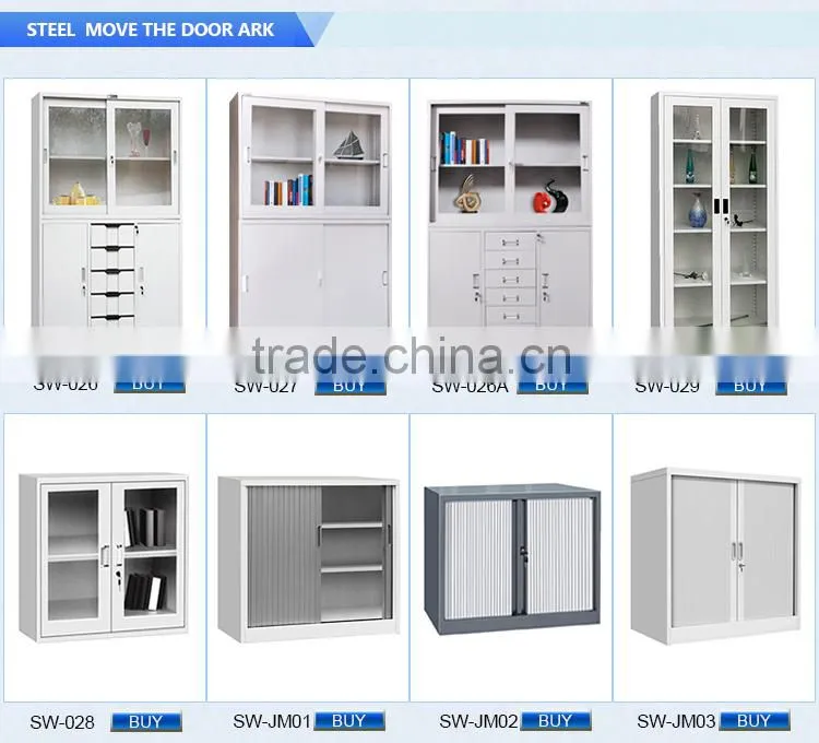 5 tiers steel material steel cabinet making machine glass door cupboard