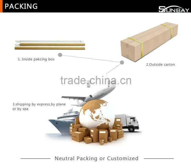 led lights T8 plastic tube 85-265V t8 led tube 1200mm 18w