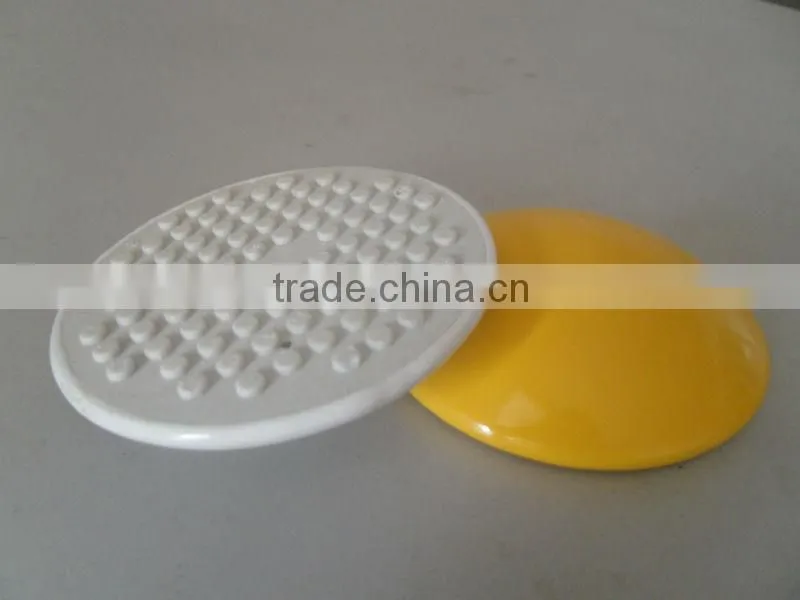 strong reflective yellow and white ceramic road stud
