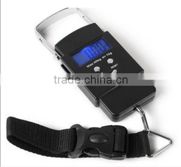 50kg*10g travel digital scale portable luggage scale with led flashlight