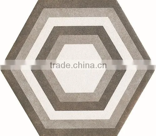 hexagon ceramic tile 115*200*230mm 3D wall papers design /hexagon tiles /floor tiles