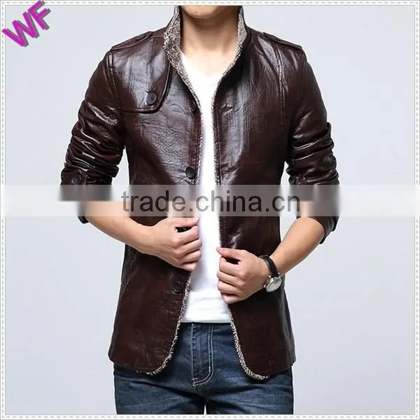 Custom Hight Quality European Mens Genuine Leather Jacket