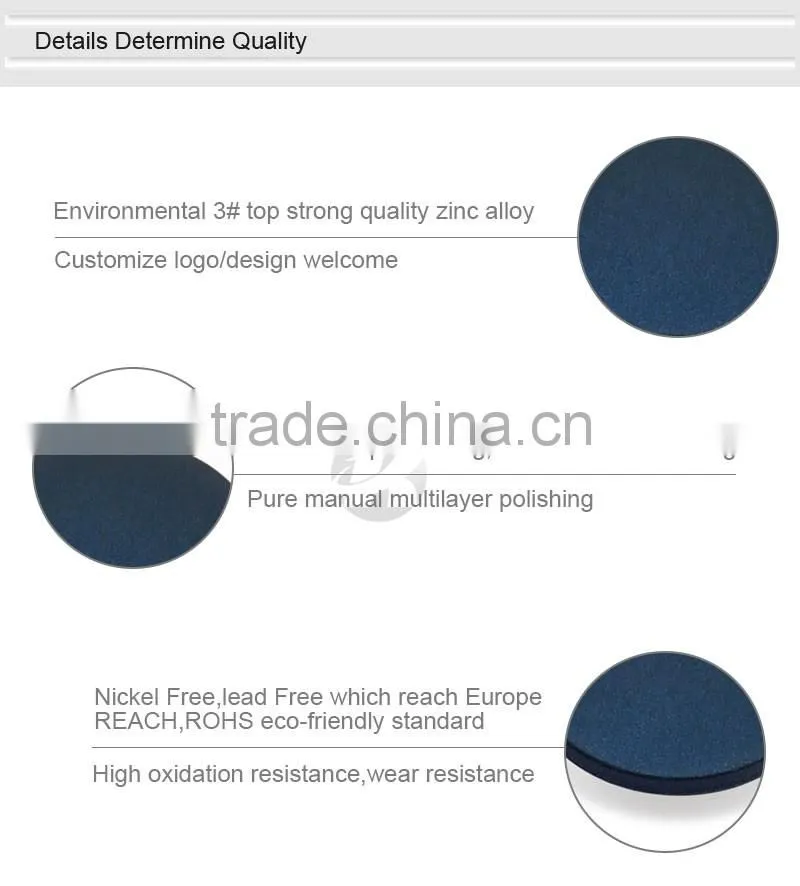 Dark Blue Decorative Metal Snap Buttons For Clothing