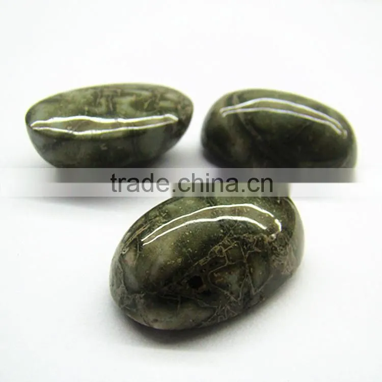 oval flat back cabochon snowflak stone