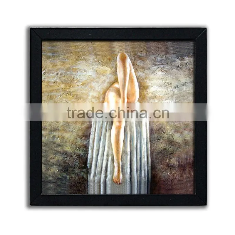 Custom beautiful nude girls vintage wooden plaque
