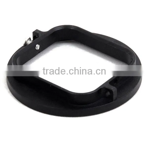 Shackle Black 58mm Aluminum Alloy UV Lens Filter Ring Adapter For GoPro Hero 3/3+