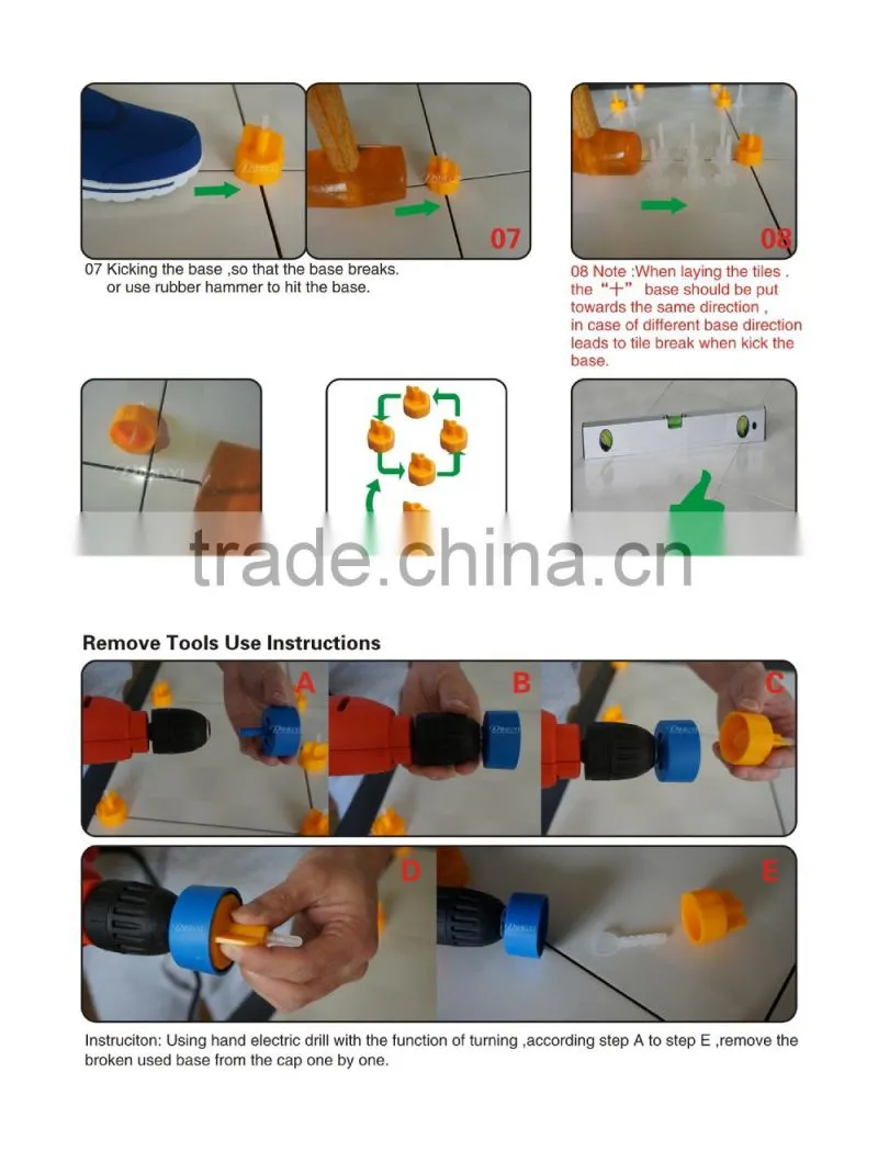 3mm tile leveling system clip tile leveling clip spacer