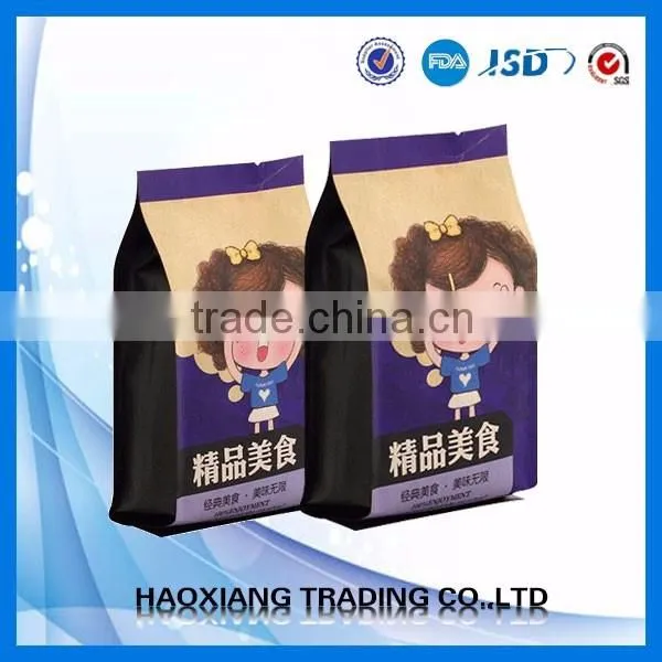 Wholesale empty biodegradable plastic with zipper tea bag packing plastic food packing bags stand up zipper bag