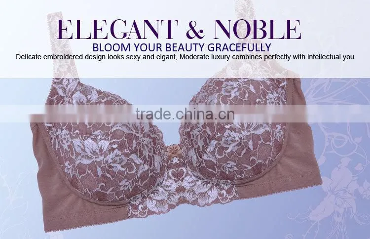 Hot Romantic Moder Stylish Polyester Brown Sexy Girls Innerwear Bra