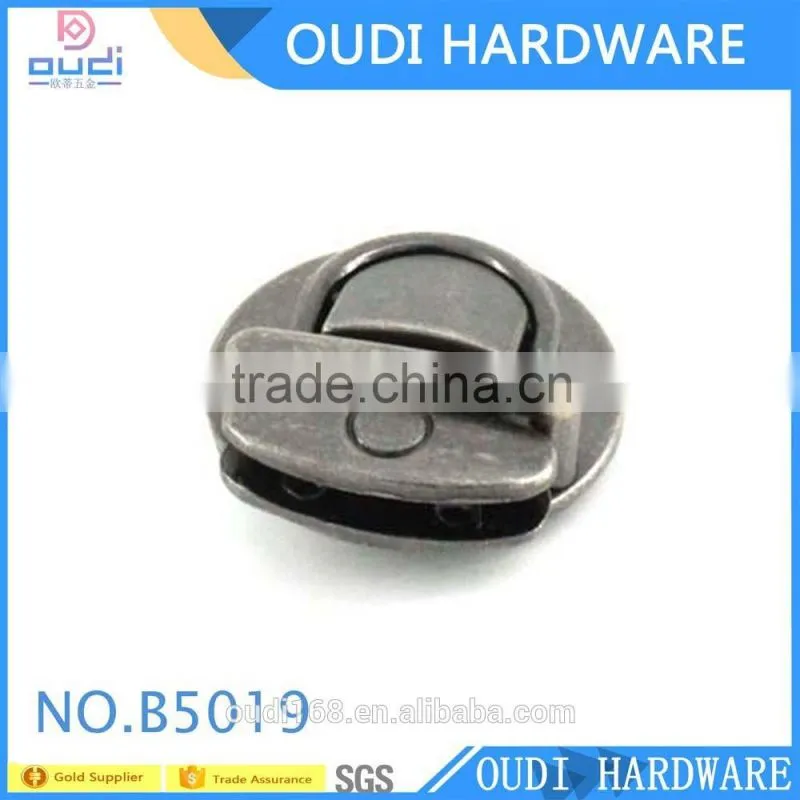 Nickel free locks for leather bags for fashion ladies bag turn locks