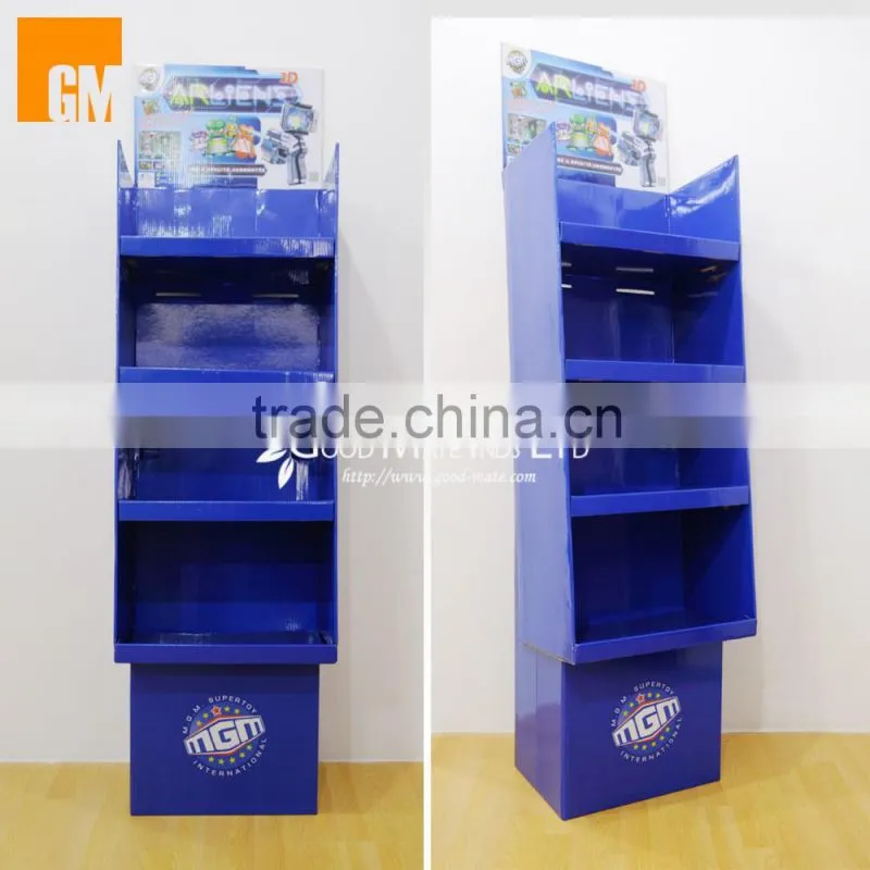 Shenzhen Supplier custom made reatail cardboard display stand/ cardboard floor display / cardboard display
