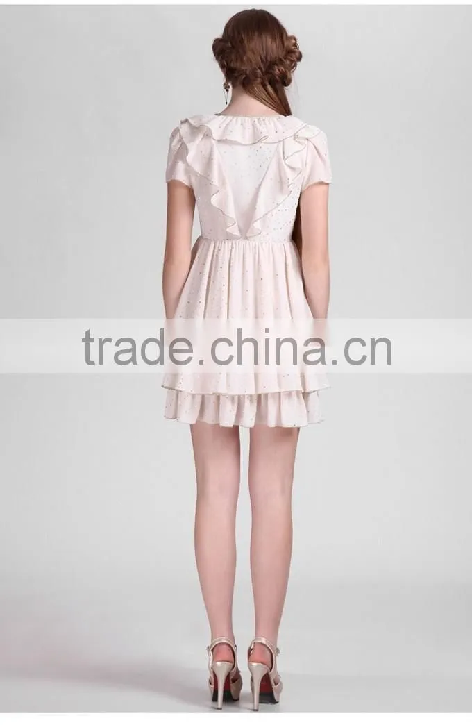 Wholesale Fashionable Alibaba Printed Design Chiffon Dresses Prom