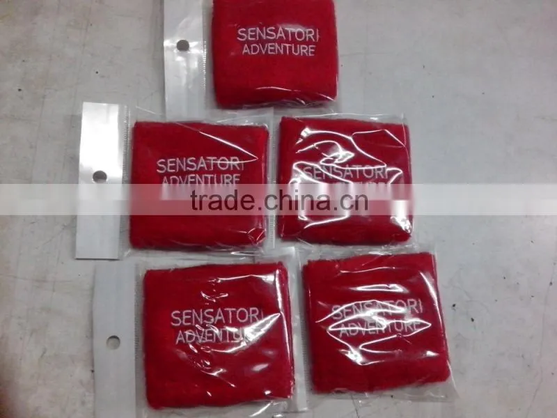 Fashion Advertizing Zipper Sweatband with pocket