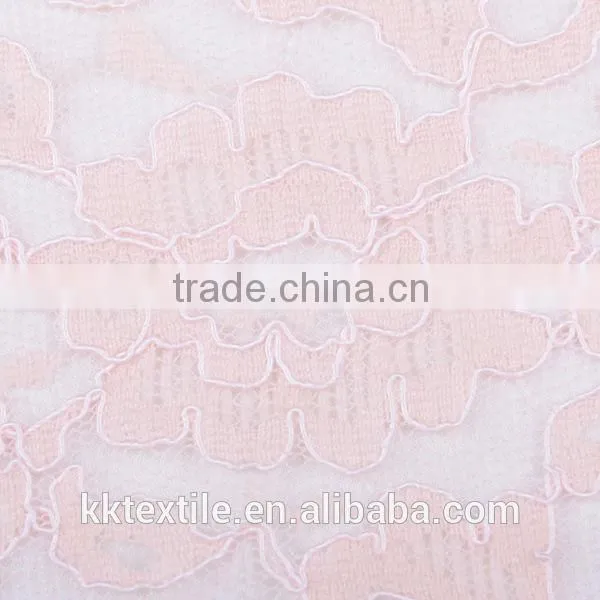 New arrival China supplier guipure lace fabric with 100% nylon mesh fabric