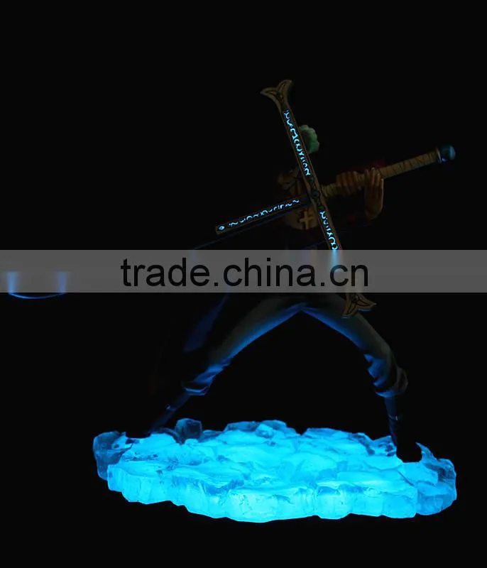 Custom Japanese Anime ONE PIECE Mihawk Resin Nude Action Figure With LED Lights
