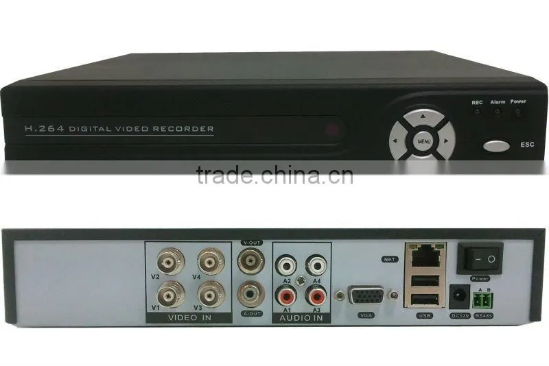 4CH CCTV H 264 DVR Network Support 3G WIFI and 4ch full D1