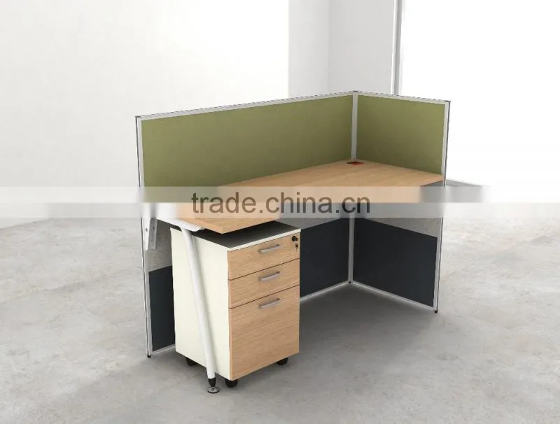 China supplier modular office workstation with wood partirion